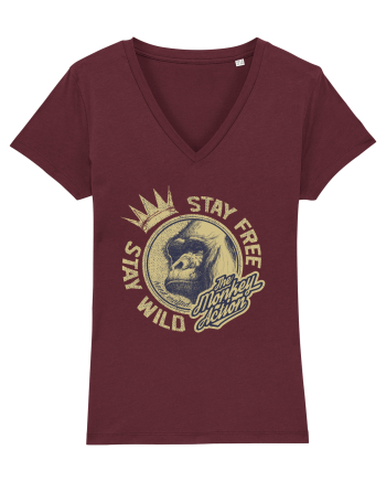 The Monkey Action Burgundy