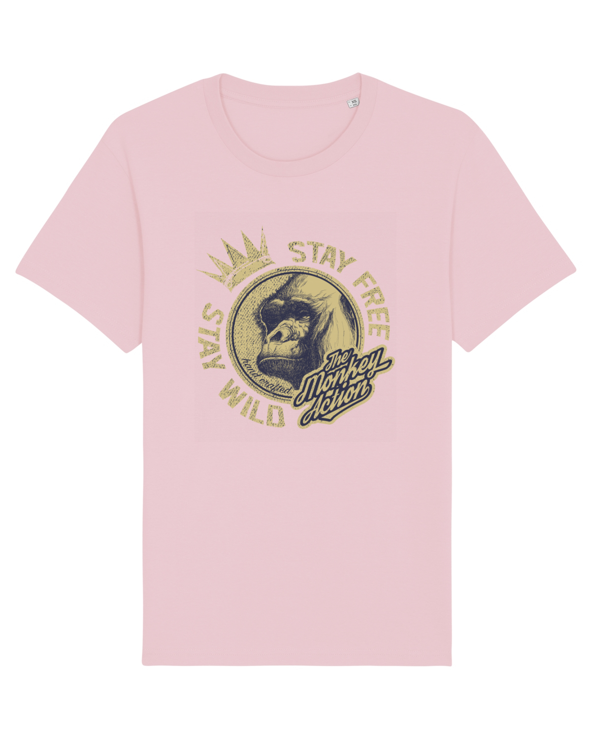 Tricou mânecă scurtă Unisex Rocker Cotton Pink