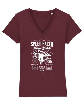 Speed Racer New York White Burgundy
