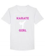 KARATE GIRL Tricou mânecă scurtă guler larg Bărbat Skater