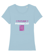 FARMACIST Tricou mânecă scurtă guler larg fitted Damă Expresser