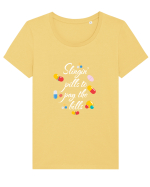 FARMACIST Tricou mânecă scurtă guler larg fitted Damă Expresser