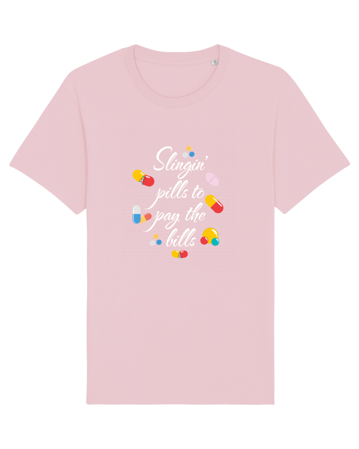 Tricou mânecă scurtă Unisex Rocker Cotton Pink