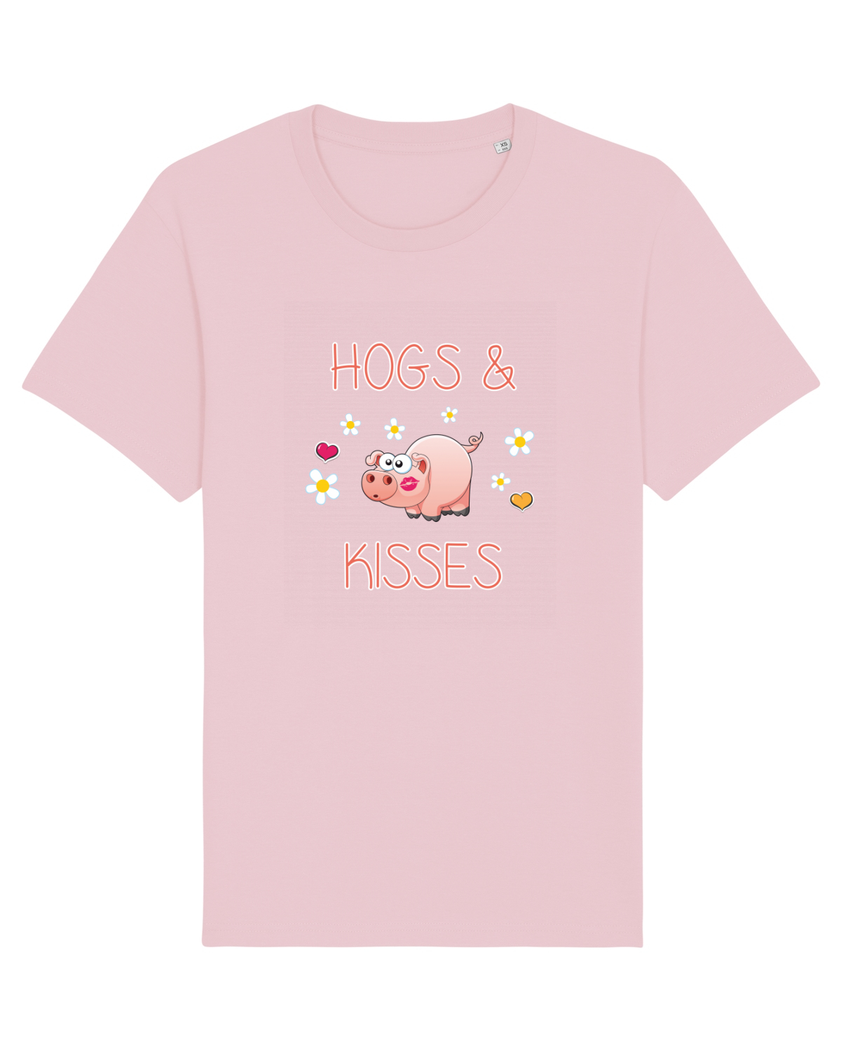 Tricou mânecă scurtă Unisex Rocker Cotton Pink