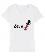 Sex appeal Tricou mânecă scurtă guler V Damă Evoker