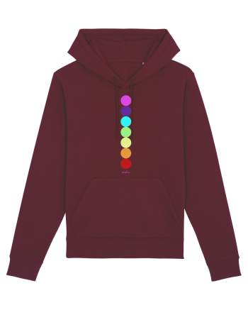 The seven Chakras Burgundy