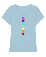 The seven Chakras Tricou mânecă scurtă guler larg fitted Damă Expresser