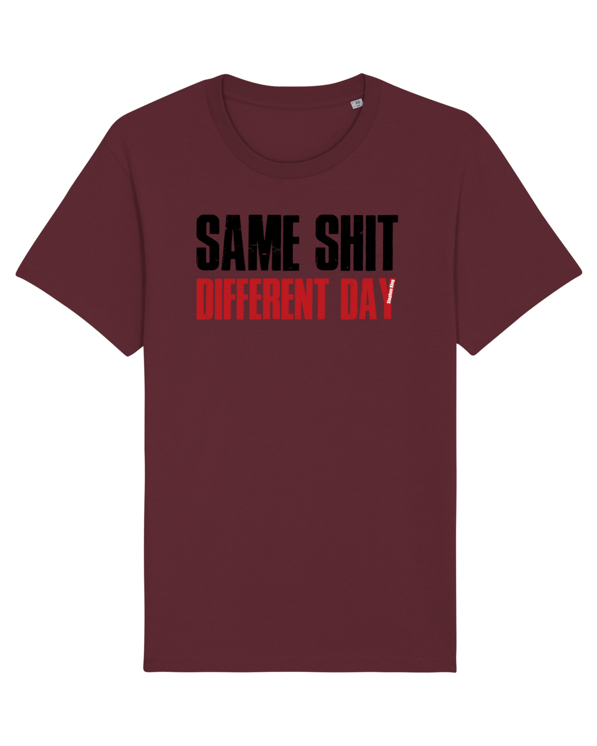 Tricou mânecă scurtă Unisex Rocker Burgundy