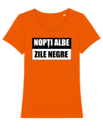 Nopti albe Tricou mânecă scurtă guler larg fitted Damă Expresser