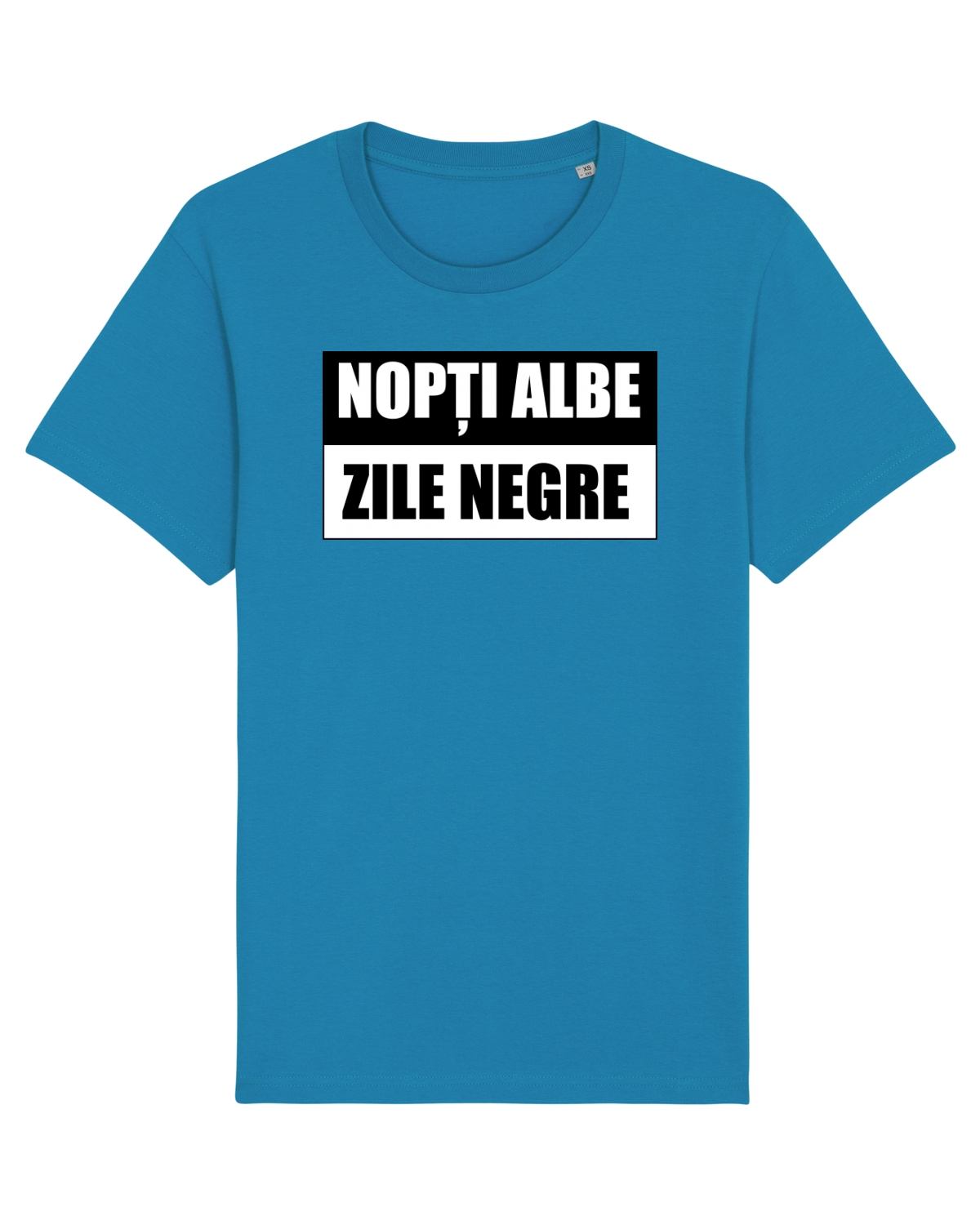 Tricou mânecă scurtă Unisex Rocker Azur