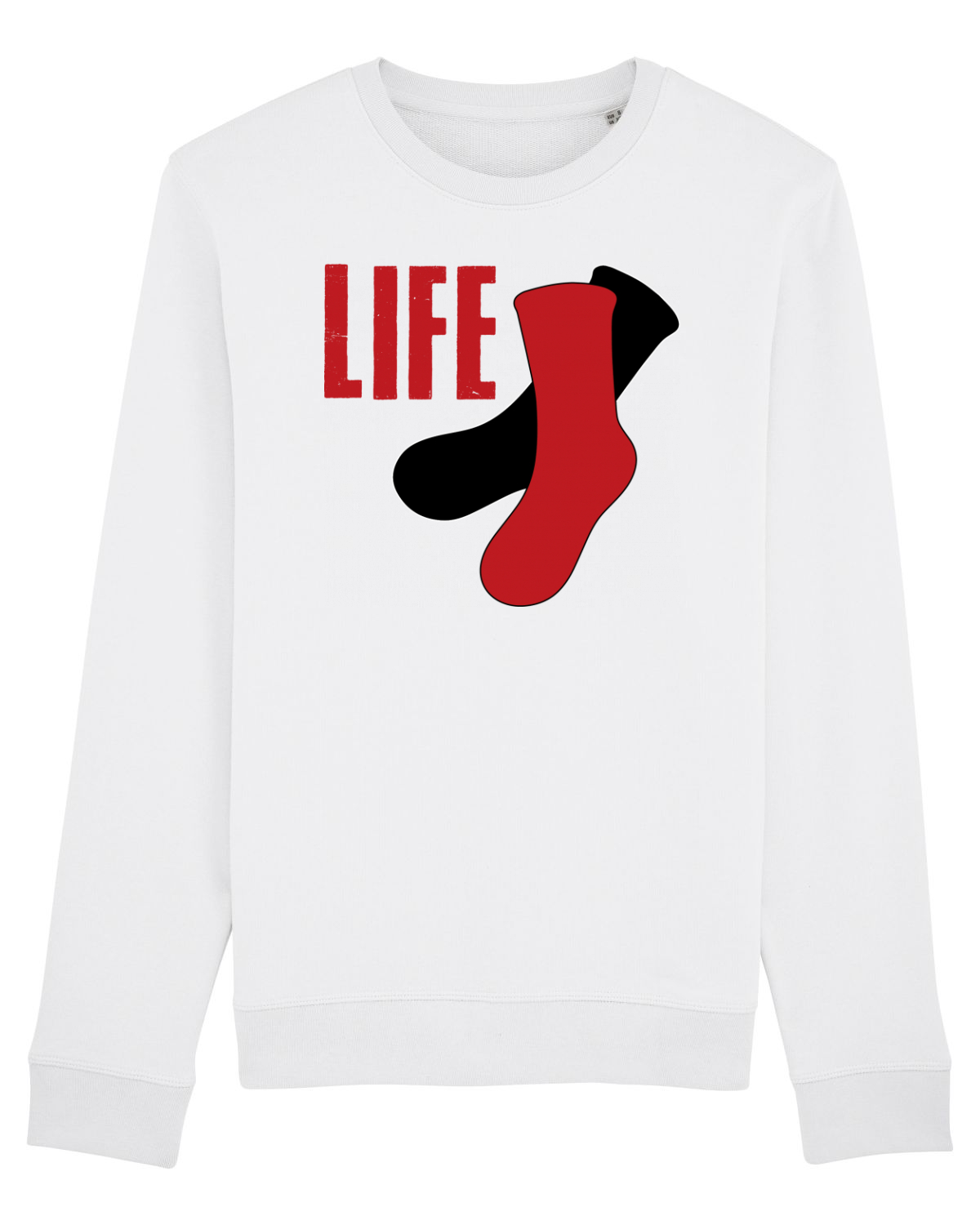 Bluză mânecă lungă Unisex Rise White
