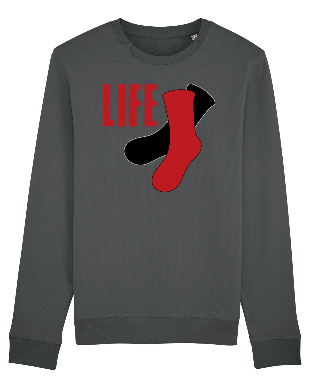 Bluză mânecă lungă Unisex Rise Anthracite