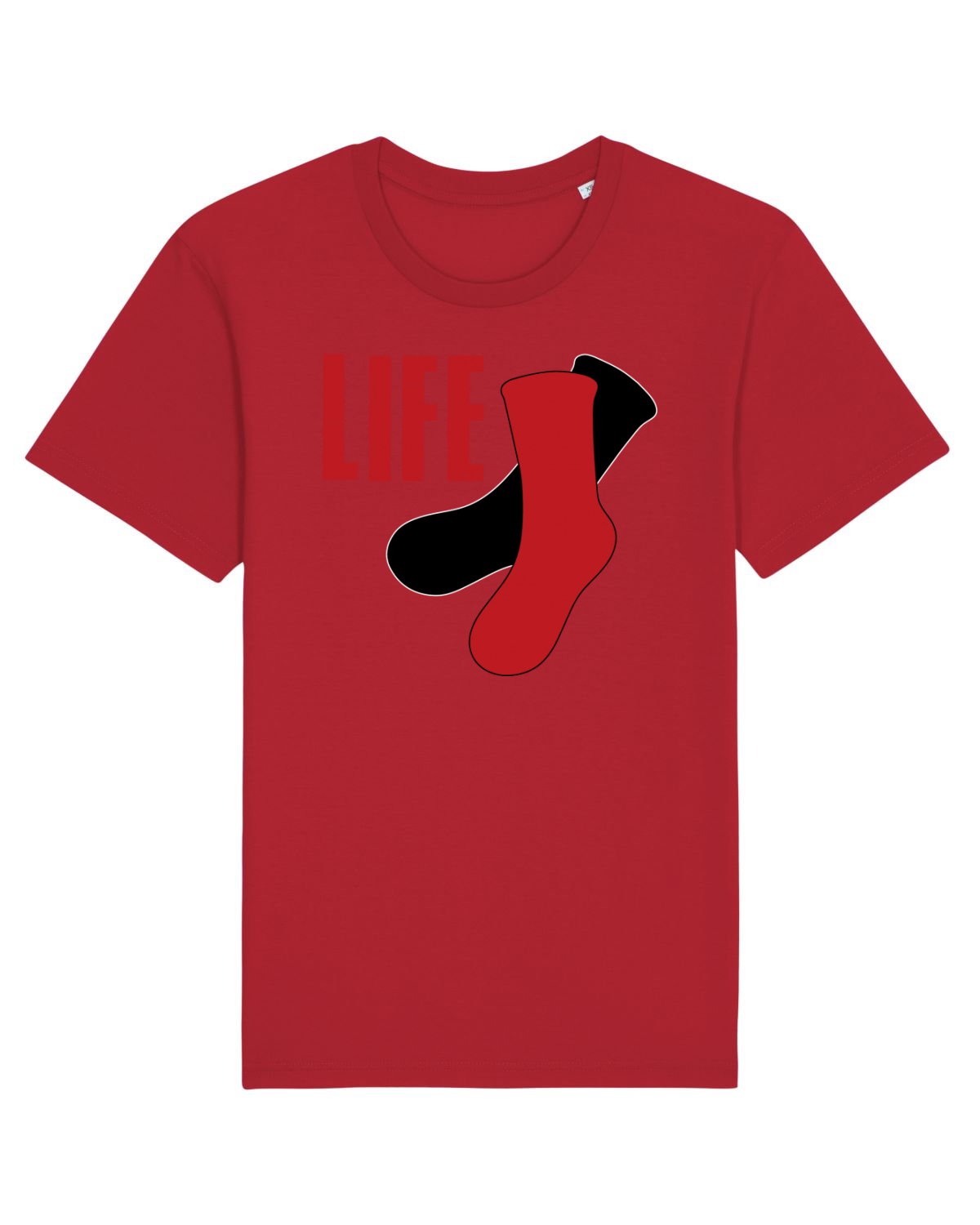 Tricou mânecă scurtă Unisex Rocker Red