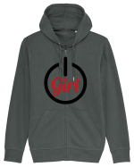 Girl Power Hanorac cu fermoar Unisex Connector