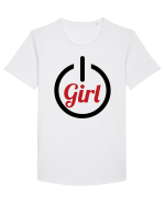 Girl Power Tricou mânecă scurtă guler larg Bărbat Skater