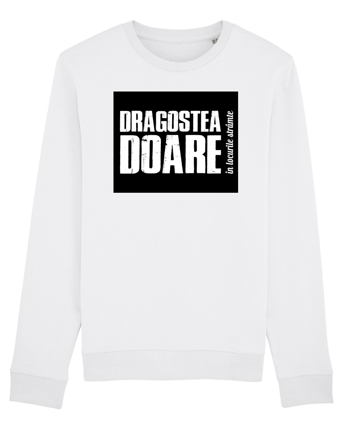Bluză mânecă lungă Unisex Rise White