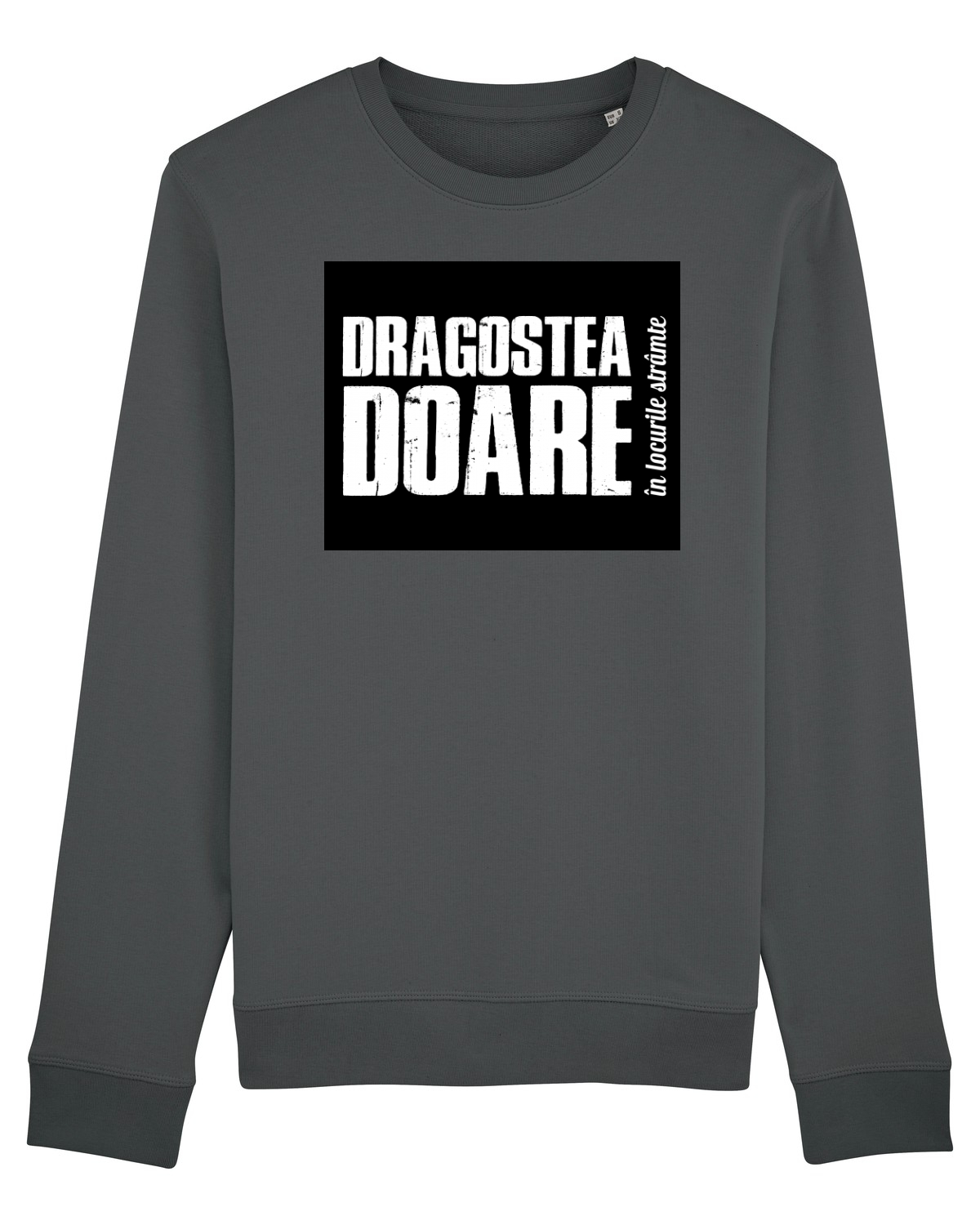 Bluză mânecă lungă Unisex Rise Anthracite
