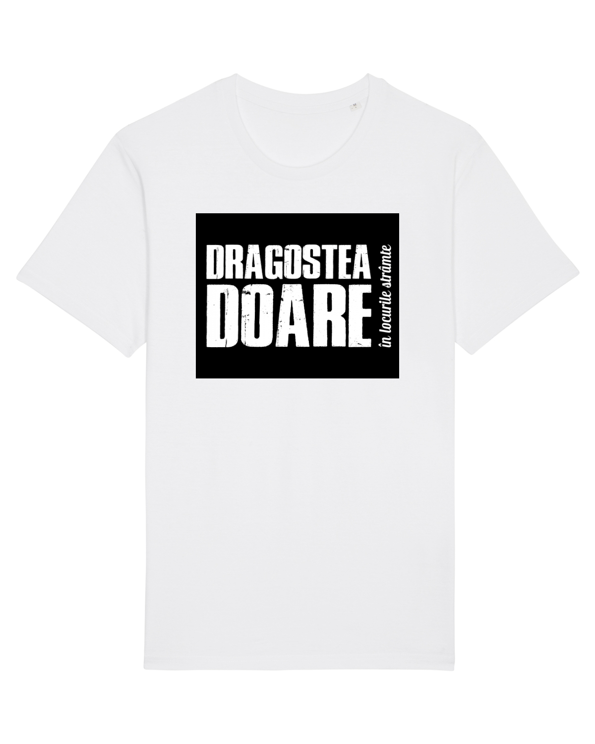 Tricou mânecă scurtă Unisex Rocker White