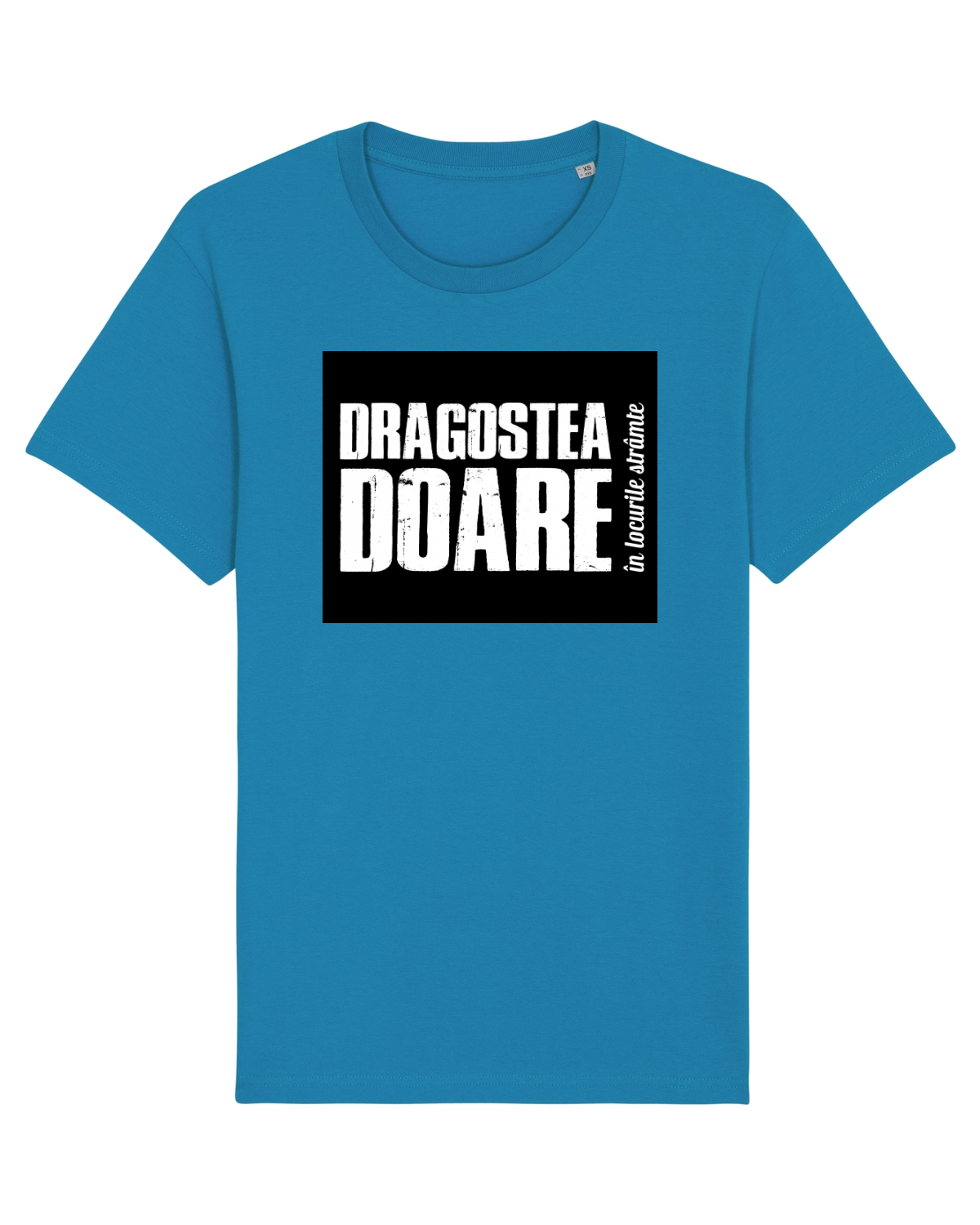 Tricou mânecă scurtă Unisex Rocker Azur
