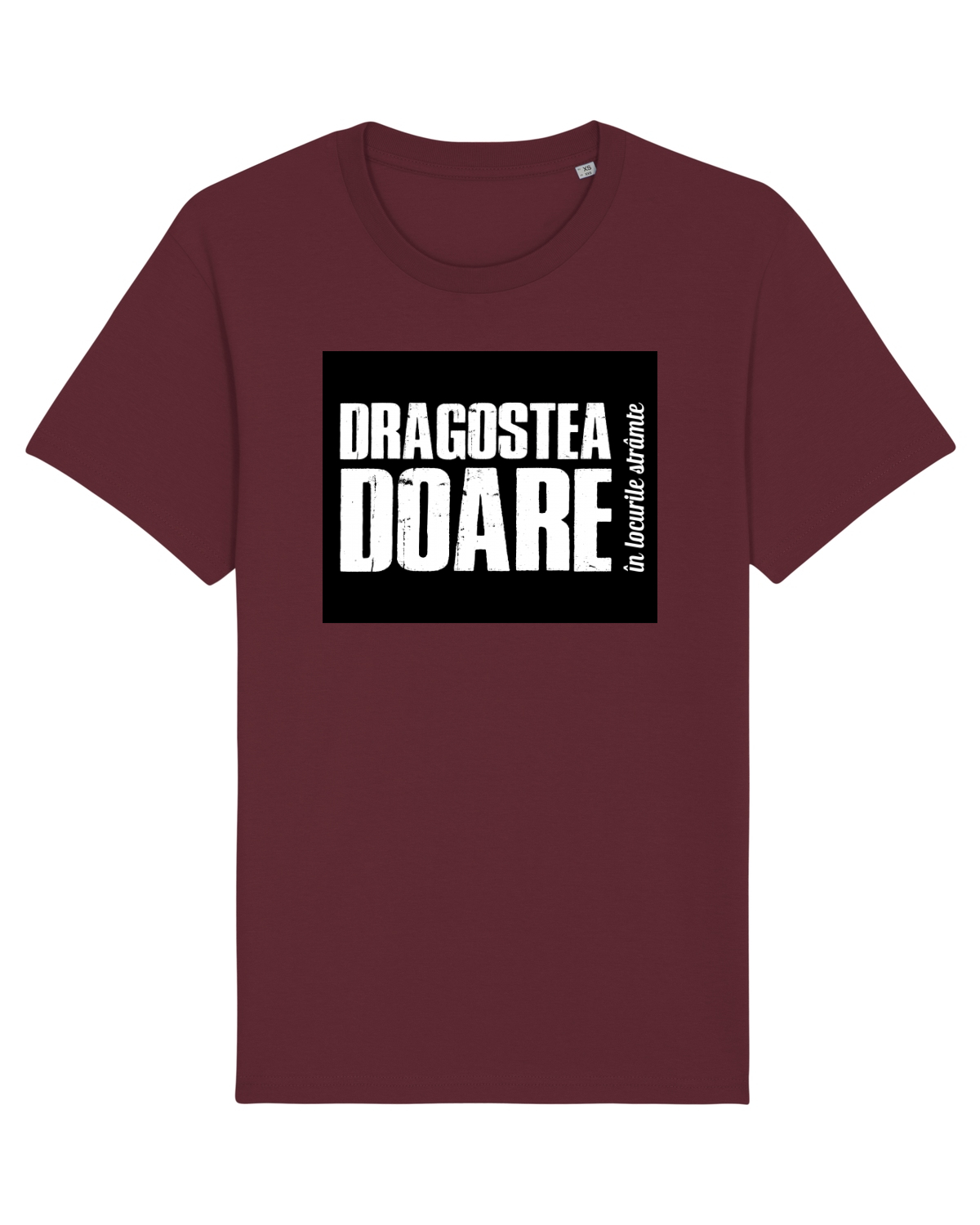 Tricou mânecă scurtă Unisex Rocker Burgundy