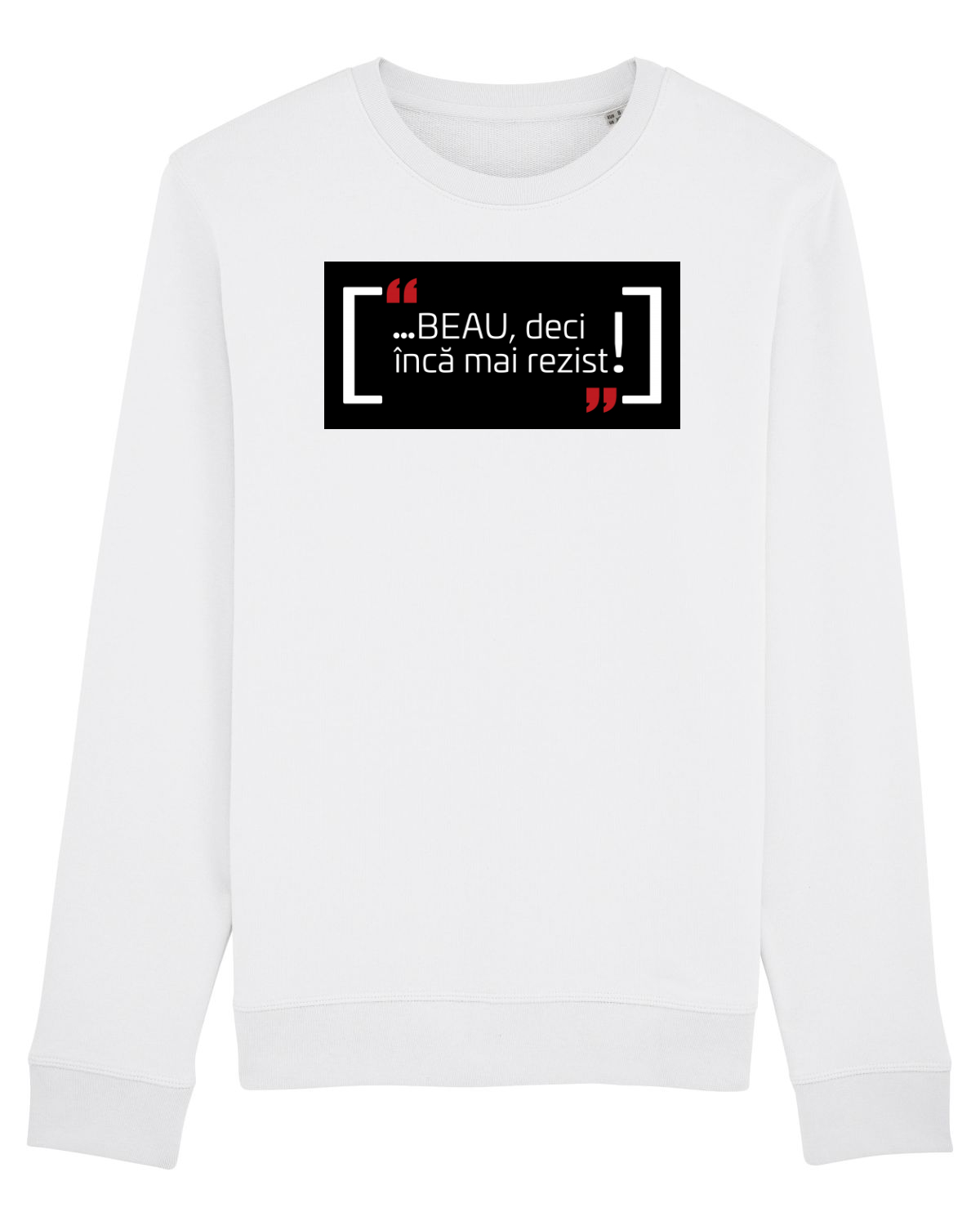 Bluză mânecă lungă Unisex Rise White