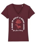 Îmi caut perechea - A rose is only a rose Tricou mânecă scurtă guler V Damă Evoker