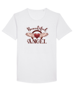 Pentru cupluri - Beautiful angel - AngelDevil1 Tricou mânecă scurtă guler larg Bărbat Skater