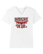 Pentru cupluri - Handsome devil - AngelDevil2 Tricou mânecă scurtă guler V Bărbat Presenter
