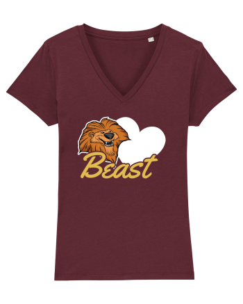 Pentru cupluri - Beast - BeastBeauty1 Burgundy