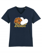 Pentru cupluri - Beast - BeastBeauty1 Tricou mânecă scurtă guler V Bărbat Presenter