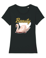 pentru cupluri - Beauty - BeastBeauty2 Tricou mânecă scurtă guler larg fitted Damă Expresser