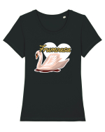 Pentru cupluri - Frumoasa - FrumoasaSiBestia2 Tricou mânecă scurtă guler larg fitted Damă Expresser