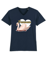 Pentru cupluri - Frumoasa - FrumoasaSiBestia2 Tricou mânecă scurtă guler V Bărbat Presenter
