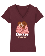 De ziua îndrăgostiților - Better together Tricou mânecă scurtă guler V Damă Evoker