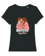 De ziua îndrăgostiților - Better together Tricou mânecă scurtă guler larg fitted Damă Expresser