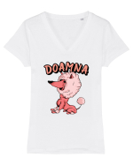 Pentru cupluri - Doamna - Doamna si Vagabontul 1 Tricou mânecă scurtă guler V Damă Evoker