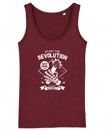 Revolution Skeleton White Burgundy