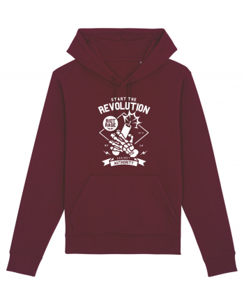 Revolution Skeleton White Burgundy