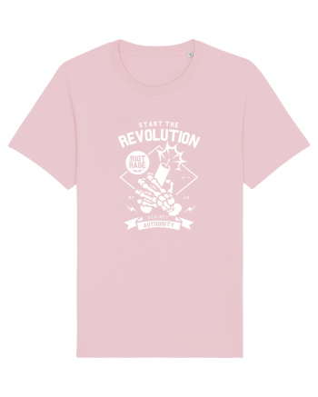 Revolution Skeleton White Cotton Pink