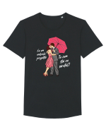 De ziua îndrăgostiților - Eu am umbrela pregatita Tricou mânecă scurtă guler larg Bărbat Skater