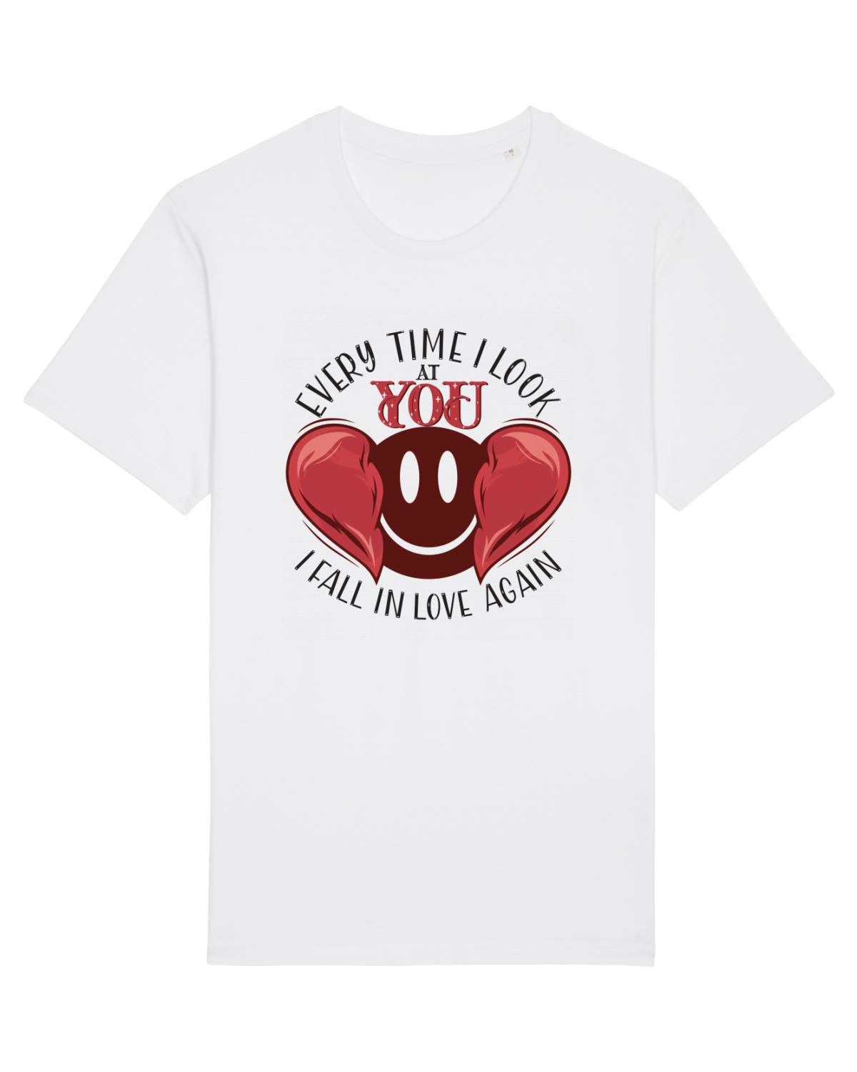 Tricou mânecă scurtă Unisex Rocker White