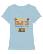 DJ Tricou mânecă scurtă guler larg fitted Damă Expresser
