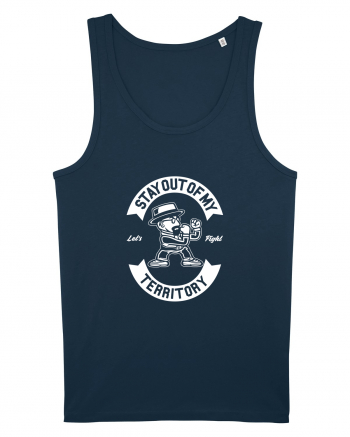 Stay Out Fighter White Navy