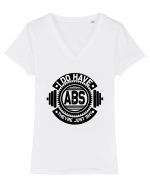 I Do Have ABS Tricou mânecă scurtă guler V Damă Evoker