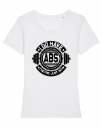 I Do Have ABS Tricou mânecă scurtă guler larg fitted Damă Expresser