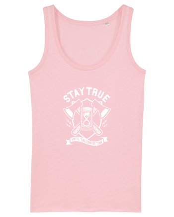 Stay True Axe White Cotton Pink