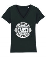 I Do Have ABS Tricou mânecă scurtă guler V Damă Evoker