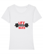 Life Behind Bars Tricou mânecă scurtă guler larg fitted Damă Expresser