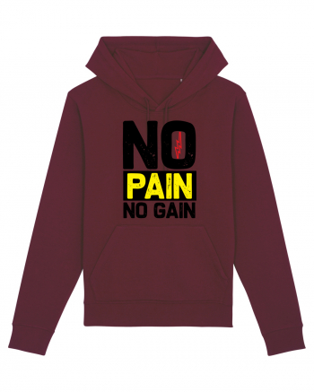 No Pain No Gain Burgundy