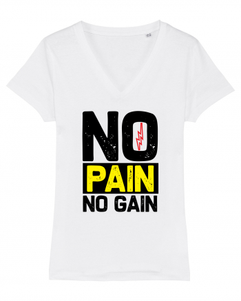 No Pain No Gain White